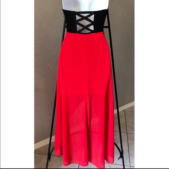 Windsor Strapless High-Low Maxi Dress - Picture 4 of 7